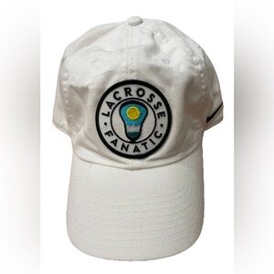 Lacrosse Fanatic White Hat Adult Unisex Adjustable Strap back Men
Ladies Sport